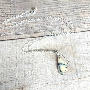 Dendrite Opal Necklace Natural Gemstone Pendant